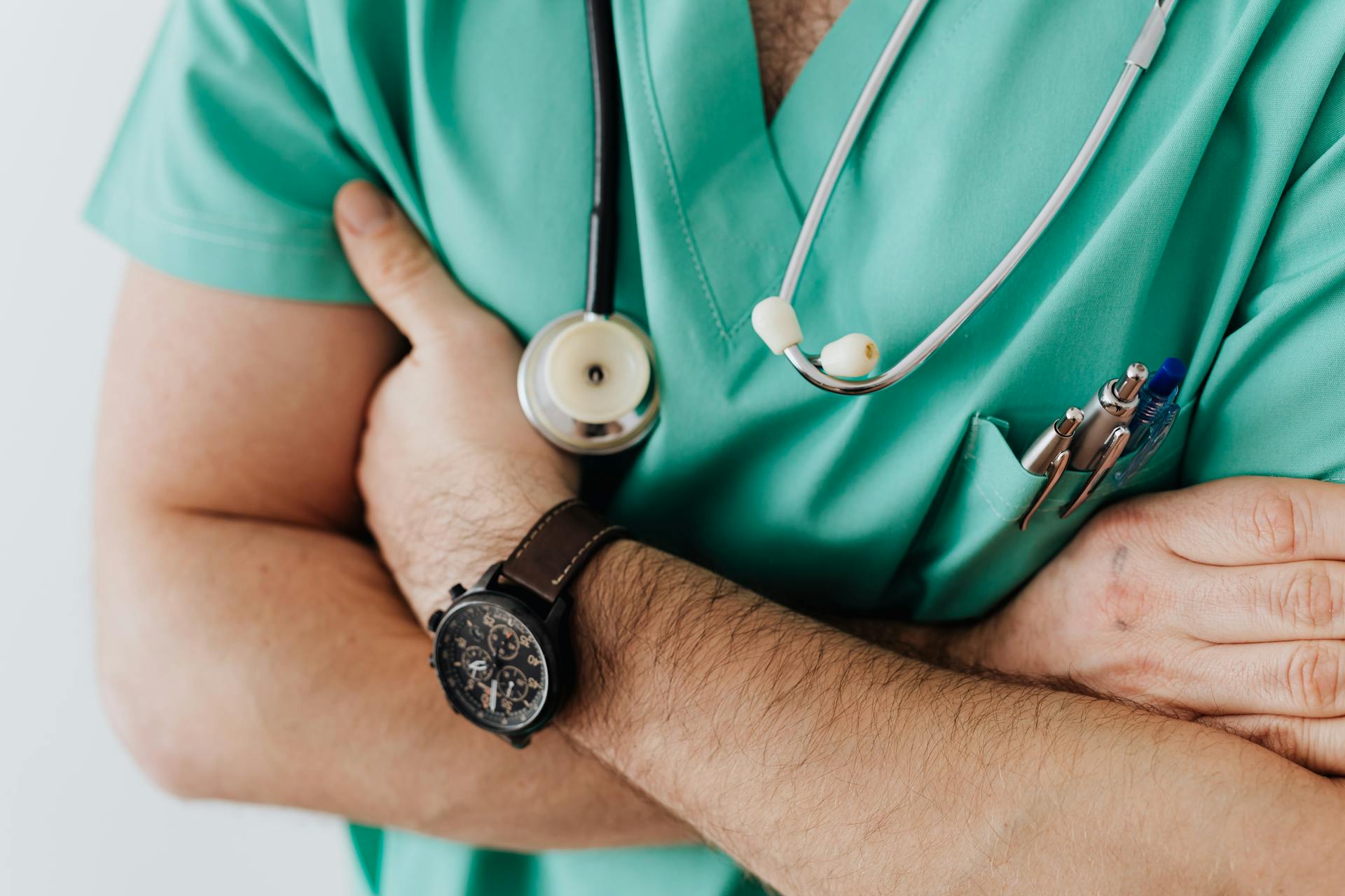 Professional nurses providing care