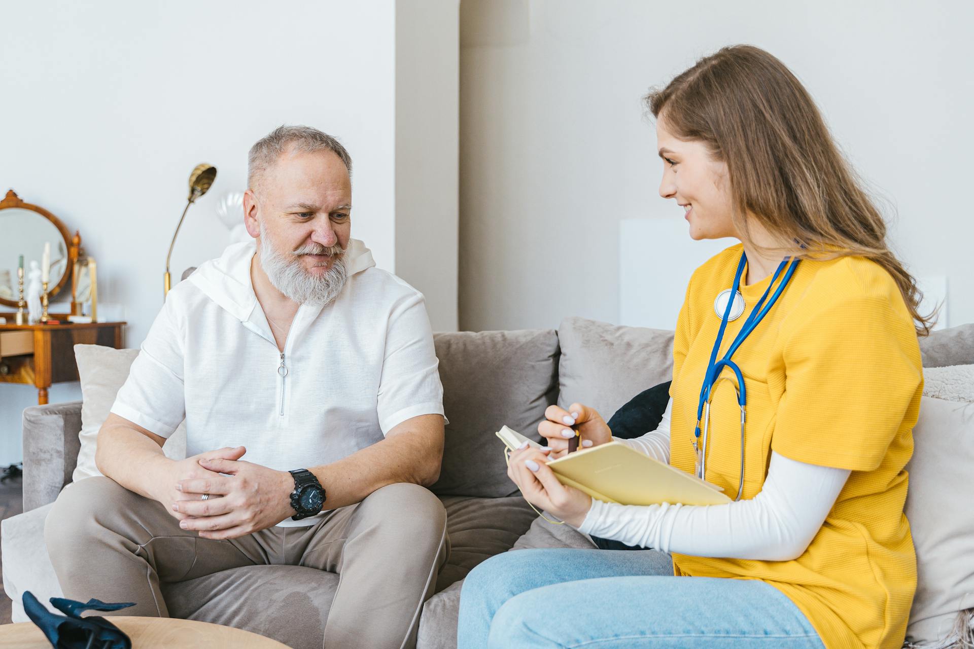 Care assistants supporting clients